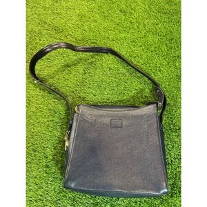 Casa Lopez S A Dark Blue Leather Shoulder Bag Art 1082